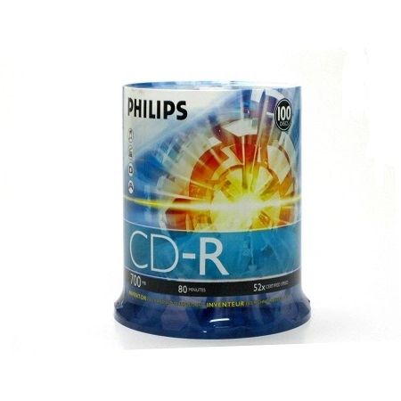 Philips CD-R 52X 80min Cake Box 100Packs(D52N650)