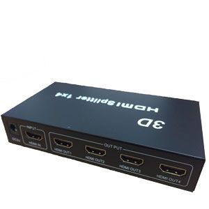 1 to 4 HDMI Active Splitter with Power