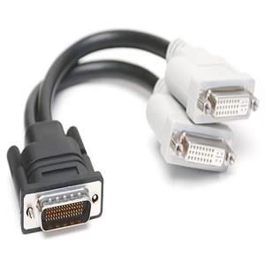 DMS-59 Male to 2 DVI-D Female Dongle