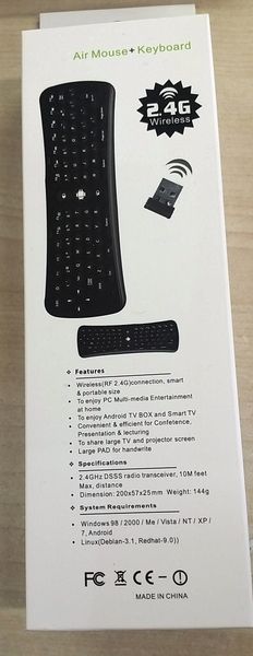 Air Mouse + Keyboard 2.4G Wireless