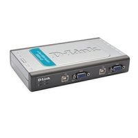 D-Link DKVM-4U 4-Port USB KVM Switch - 2 Sets of Cables included