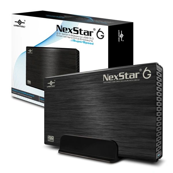 Vantec NexStar 6G 3.5" SATA III 6 Gb/s to USB 3.0 Black Enclosure