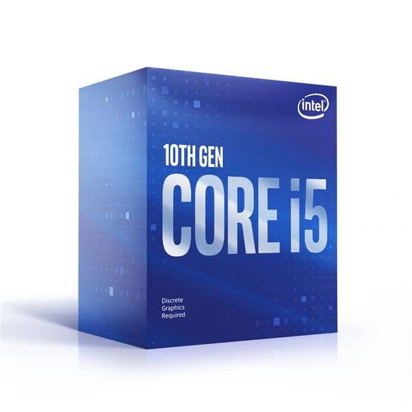 Intel Core i5-10400F 6-Core 12-Thread Desktop Processor - Socket LGA 1200 (400 Series) , 2.9 GHz Base 4.3 GHz Turbo - 65W 10th Gen Boxed Discrete GPU Required (BX8070110400F)