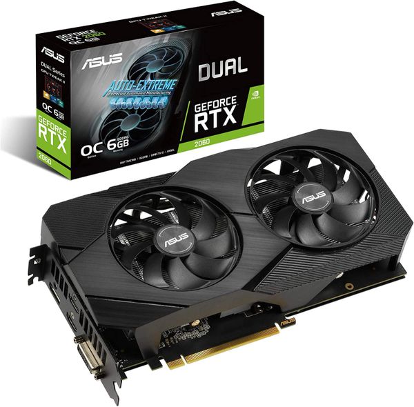 Asus Dual DUAL-RTX2060-O6G-EVO GeForce RTX 2060 Graphic Card - 6 GB GDDR6