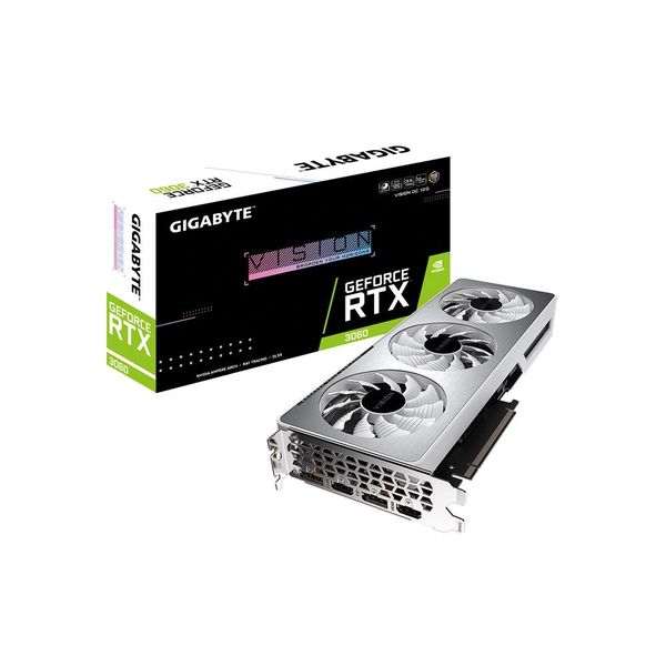 GIGABYTE GeForce RTX 3060 VISION OC 12G Graphics Card, 3x WINDFORCE Fans, 12GB 192-bit GDDR6, GV-N3060VISION OC-12GD Video Card"