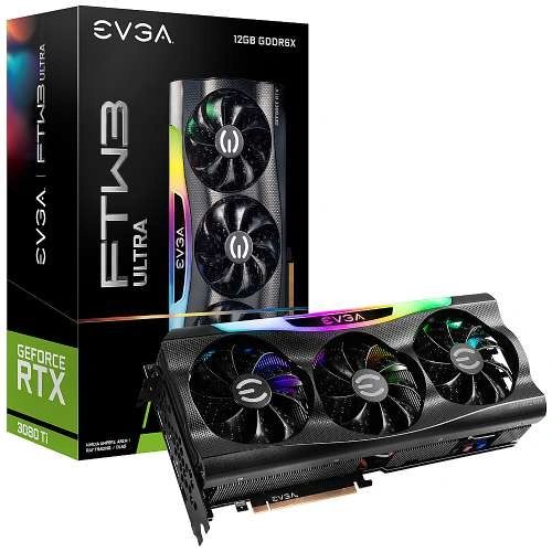 EVGA GeForce RTX 3080 Ti FTW3 Ultra Gaming Video Card, 12G-P5-3967-KR, 12GB GDDR6X, iCX3 Technology, ARGB LED, Metal Backplate - 12G-P5-3967-KR