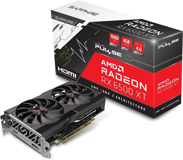 Sapphire Pulse AMD Radeon RX 6500 XT Gaming OC Graphics Card with 4GB GDDR6,‎11314-01-20G