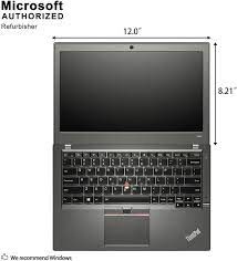 Lenovo Thinkpad X250 Laptop, 12" Screen (Intel Core i7-5600U 8GB RAM, 240GB SSD) Refurbished