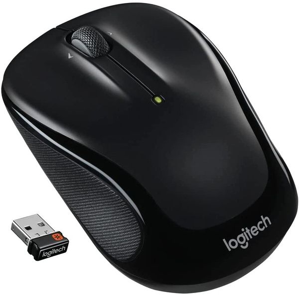 Logitech M325 Wireless Mouse, 2.4 GHz with USB Unifying Receiver, 1000 DPI Optical Tracking, 18-Month Life Battery, PC / Mac / Laptop - Black