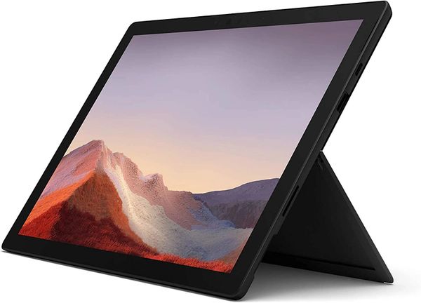 Refurbished Microsoft Surface Pro 7+ 12.3-inch Tablet (model 1960) Matte Black, Intel Core i7-1135G7, 16GB RAM, 256 GB SSD, Win10 Pro - 1NC-00016