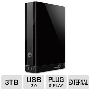 Seagate Backup Plus 3TB Desktop External Hard Drive USB 3.0