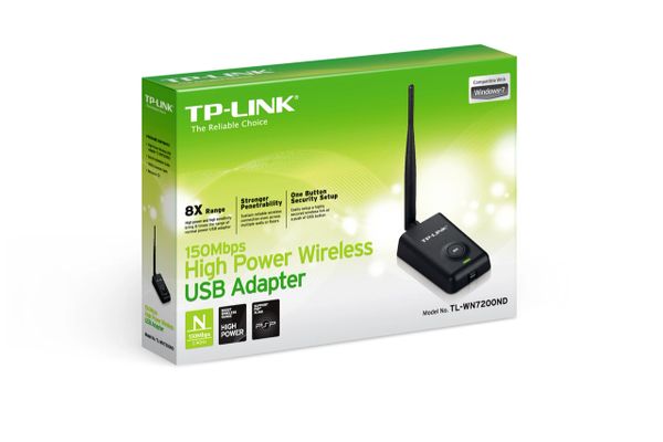 TP-LINK TL-WN7200ND 150Mbps High Power Wireless USB Adapter