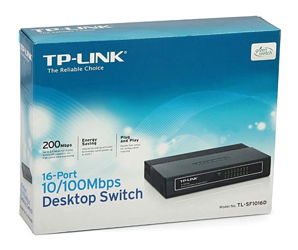 TP-LINK TL-SF1016D 16-Port 10/100Mbps Desktop Switch