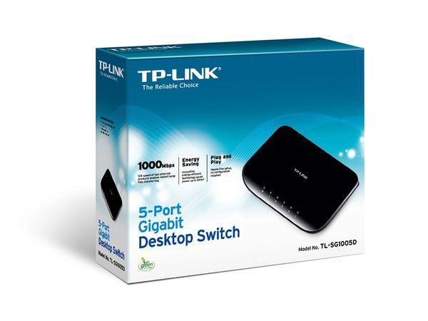 TP-LINK TL-SG1005D 5-Port Gigabit Desktop Switch