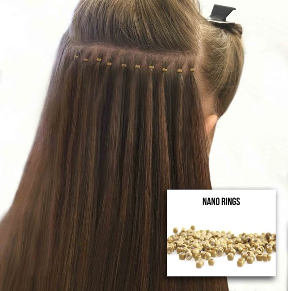 Nano ring hair extensions