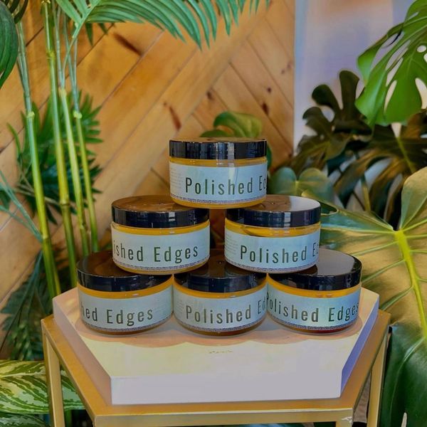 Polished Edges Hair Pomade Best Oklahoma natural curly hair color