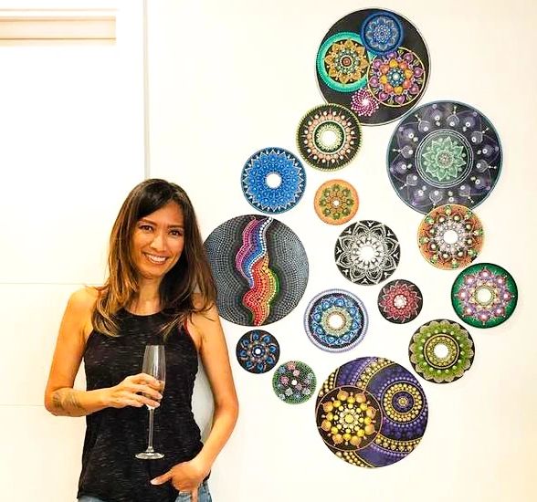 Mandala Art by Loralin Engel for sale at Crafted at the Port in San Pedro, CA