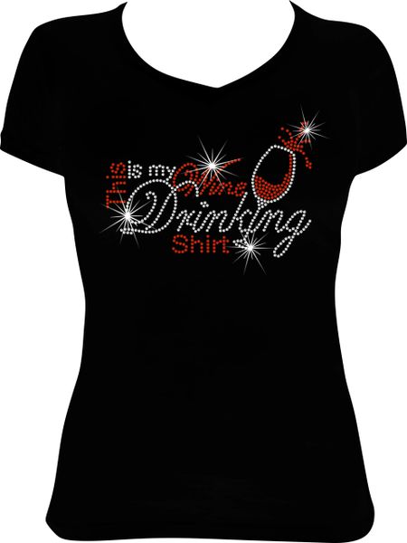 Wine Drinking Shirt - Red or White (Design Only)