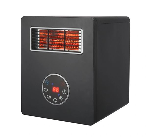 Plastic - Black UV Cabinet Heater without louvers with remote