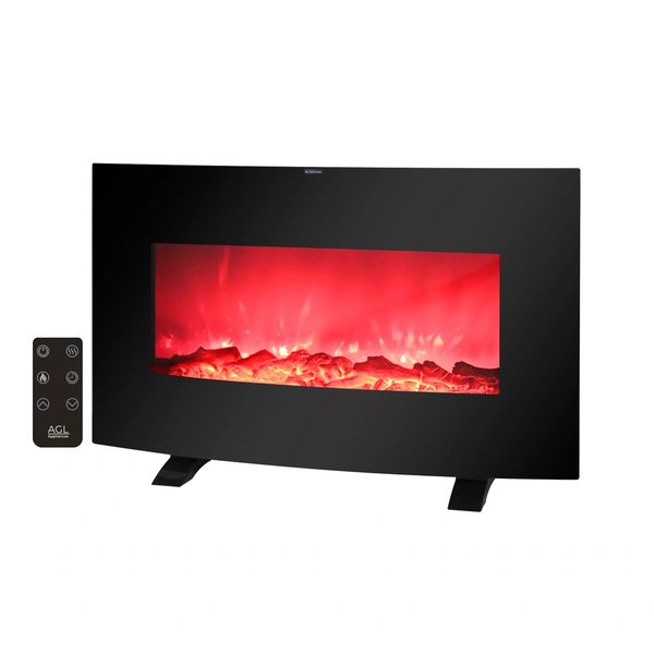 AGL-38C 38" Electric Curved Screen Fireplace Heater (Free Standing or Wall Mount)