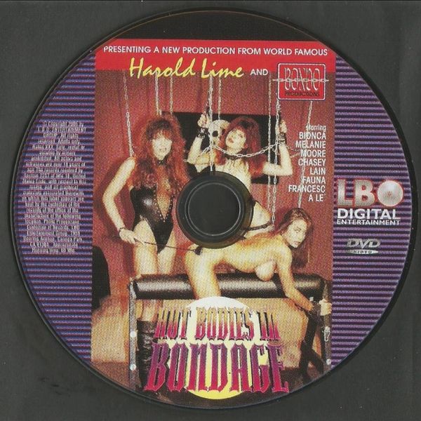 Chasey-Hot Bodies In Bondage - LBO - with Chasey Lain - 59 min - *used DVD in paper sleeve - art on disc face - (Q=G-VG)