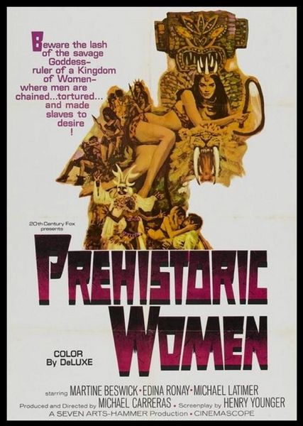 Prehistoric Women - 1967 - 1 hr 30 min - *used DVD in paper sleeve-no art-(Q=G-VG)