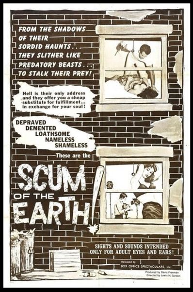 Scum of the Earth - 1963 - 1 hr 15 min - *used DVD in paper sleeve-no art-(Q=G-VG)