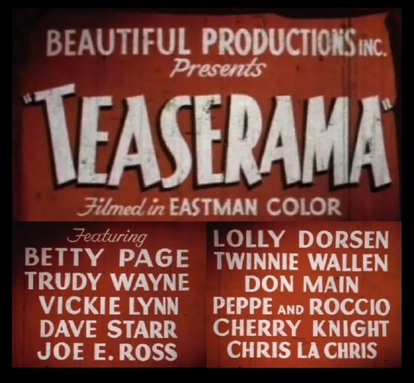 Teaserama - 1955 - 1 hr 6 min - *used DVD in paper sleeve-no art-(Q=G-VG)