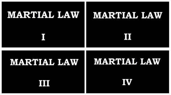 EPM - Martial Law-1-2-3-4-plus Previews - 3 hr 21 min - *used DVD in paper sleeve-no art-(Q=G-VG)