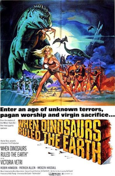 When Dinosaurs Ruled the Earth - 1970 - 1 hr 39 min - *used DVD in paper sleeve-no art-(Q=G-VG)