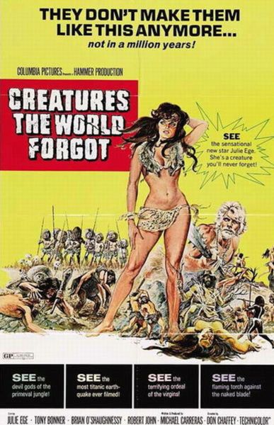 Creatures the World Forgot - 1971 - 1 hr 35 min - *used DVD in paper sleeve-no art-(Q=G-VG)