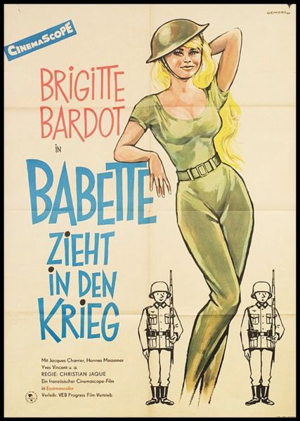 Bardot-1959-Babette Goes to War-1959-1 hr 38 min - *used DVD in paper sleeve-no art-(Q=G-VG)
