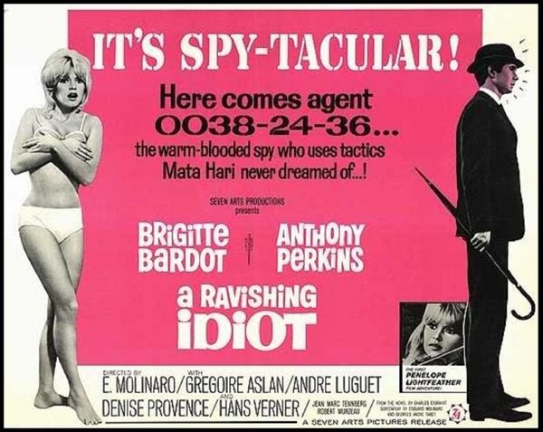 Bardot-1964-Agent 38-24-36-1964-1 hr 42 min - *used DVD in paper sleeve-no art-(Q=G-VG)