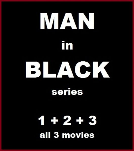 FOREIGN - Man in Black 1+2+3 - ALL 3 MOVIES - 5 hr 43 min - *used DVD in paper sleeve-no art-(Q=G-VG)
