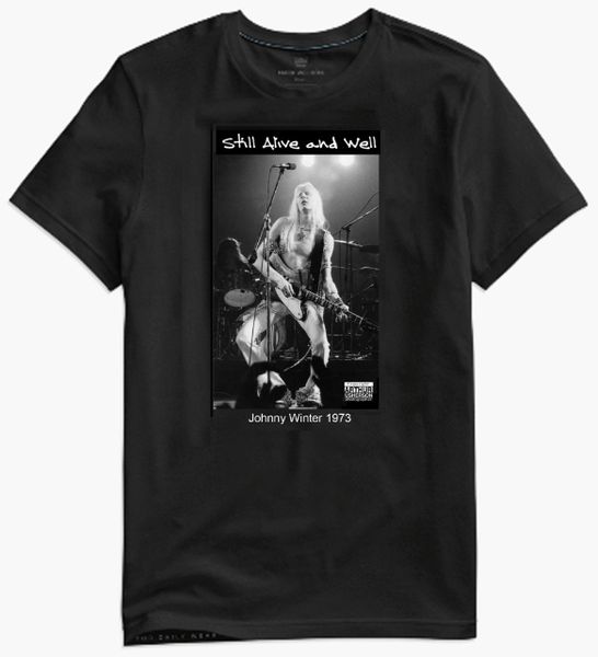 Johnny Winter - 1973 - collectors photo t-shirt