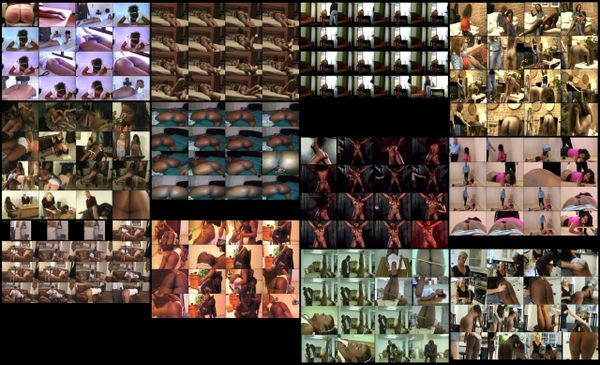 BDSM – Ebony 01 Black Butt Spank – 12 scenes - 2 hr 5 min - *used DVD in paper sleeve - NO ART - (Q=F)