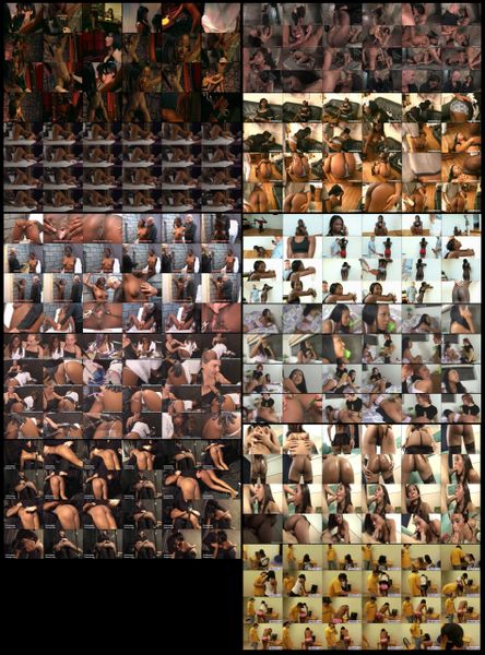 BDSM – Ebony 04 Black Butt Spank – 11 scenes - 2 hr 8 min - *used DVD in paper sleeve - NO ART - (Q=G-VG)