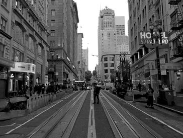 Man in the middle of a street