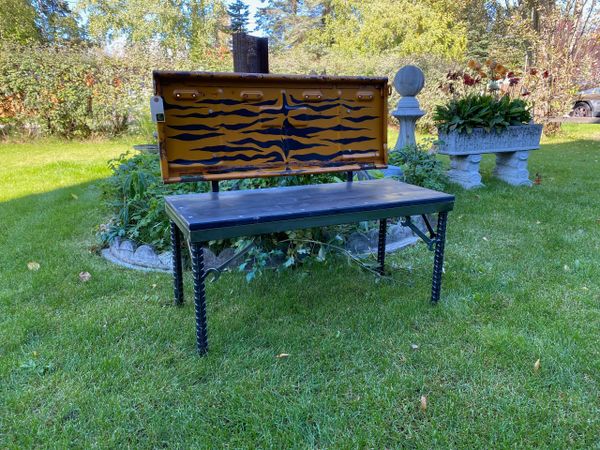 Tiger Striped Willys Tailgate Bench
