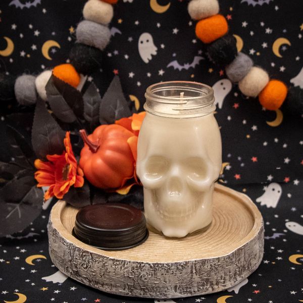 Halloween Jumbo Skull Candles