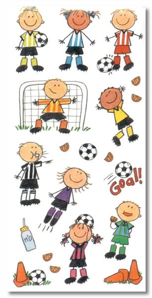 Soccer Kids Stickers