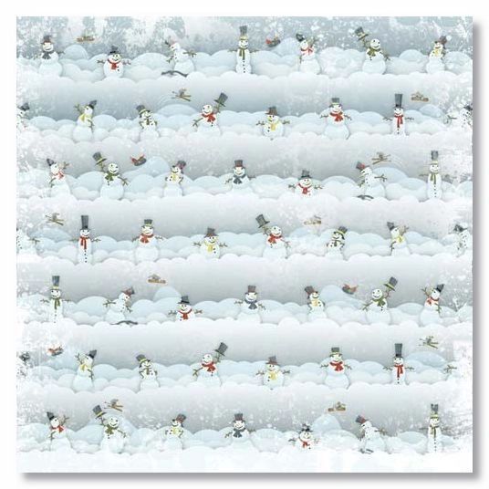 Snowman Parade 12x12 Paper