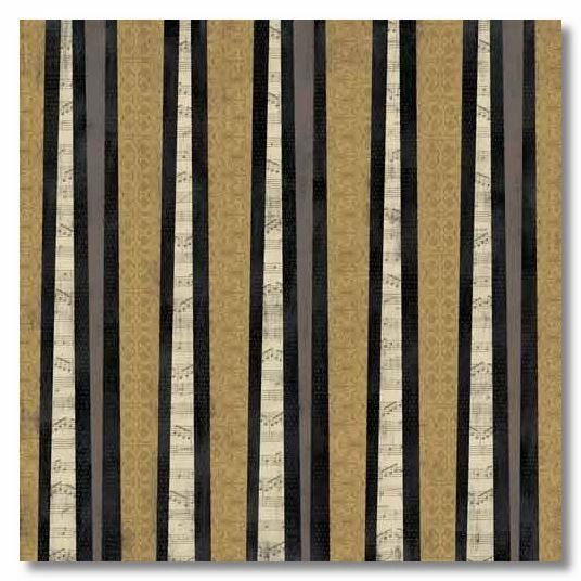 Band Stripes 12x12 Paper