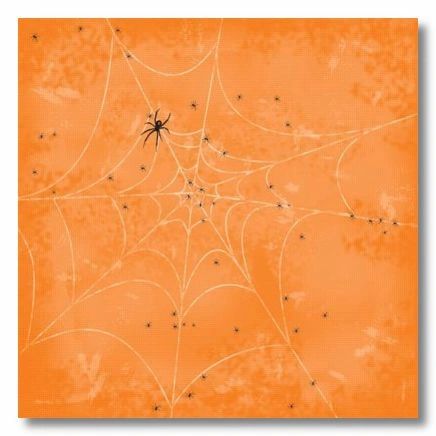 Orange Web 12x12 Paper
