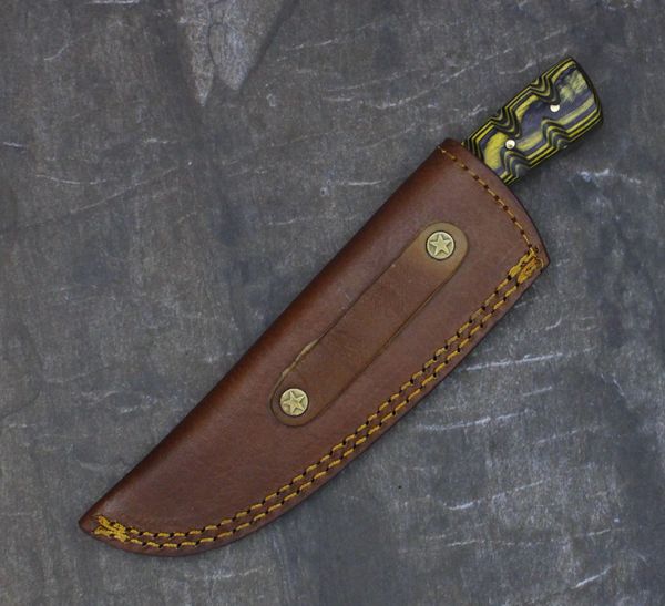 GB1559-2 Damascus Steel Custom Handmade Hunting Skinning Knife 8.5 ...