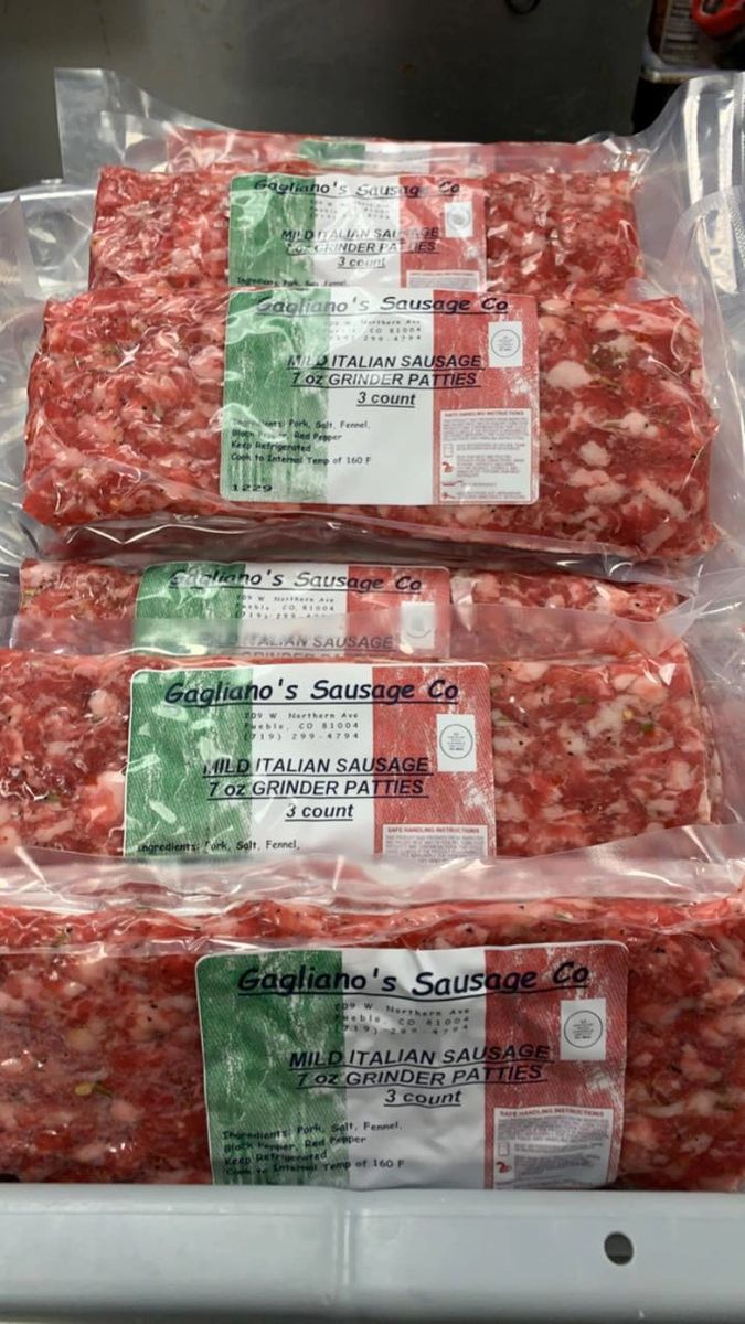 Mild Italian Sausage Grinder Patties