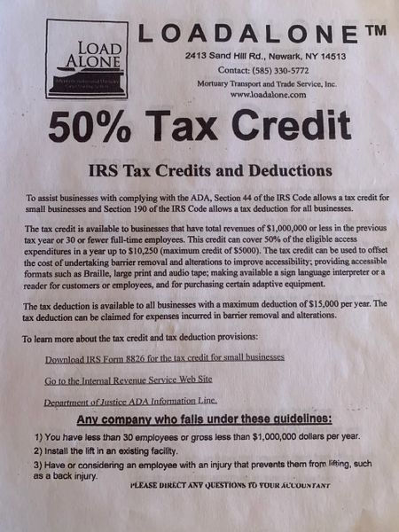 50 Tax Credit