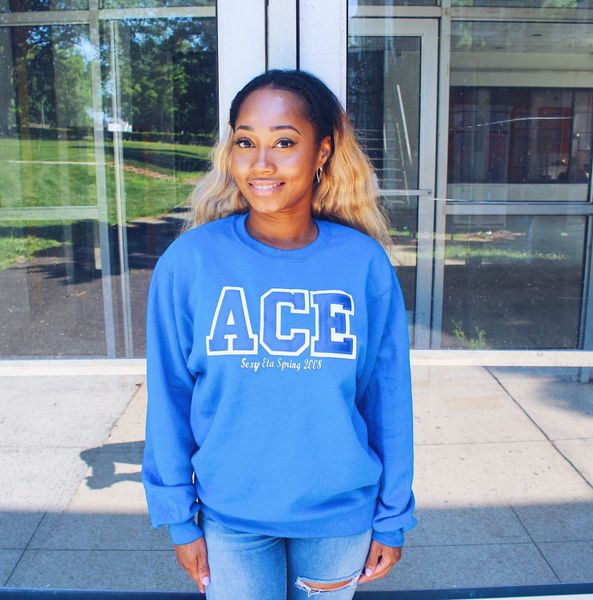 Ace Deuce Tre Quad Tail Custom Crewneck Sweatshirts