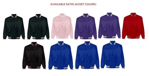 Nylon Fraternity Jacket - Custom Monogram Jacket - Monogram Items