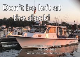 Book now Down Time Charters - Annapolis fishing Charters
